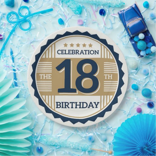 18. Geburtstag Pappteller (Party)