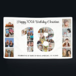 18. Geburtstag Party Nummer 18 FotoCollage Banner<br><div class="desc">Mark achtzehn Jahre wunderbare Erinnerungen und Abenteuer mit dieser faszinierenden 18. Geburtstagsnummer Foto Collage. Diese anpassbare Vorlage ist die perfekte Mischung aus Kreativität und Stimmung, die es Ihnen ermöglicht, ein wahrhaft unvergessliches Geschenk für den besonderen Tag Ihrer Lieben zu schaffen. Erleben Sie das Wesentliche von unglaublichen Jahren in einem Single-Meisterwerk...</div>