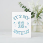 18. Geburtstag Postkarte (Stehend Vorderseite)