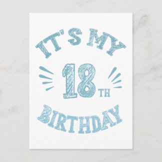 18. Geburtstag Postkarte