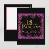 18. Geburtstag Postkarte (Vorne/Hinten)
