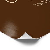 18. Geburtstag Pumpkin Rustic Fall Begrüßungszeich Poster (Ecke)