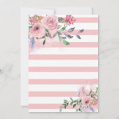 18. Geburtstag Rosa Pfirsichfarben Einladung (Rückseite)