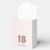 18. Geburtstag rosa Rosengold Tropfen Vielen Dank Geschenkschachtel (Geöffnet)