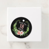 18. Geburtstag Rose Gold Glitzer vielen Dank Geschenkanhänger (Beispiel)