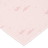 18. Geburtstag Rose gold pink hallo achtzehn Text Tischdecke (Schrägansicht)
