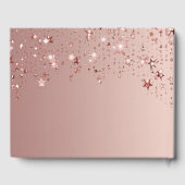 18. Geburtstag Rose Goldstars Rosa Ballon Schrifta Gästebuch (Rückseite)