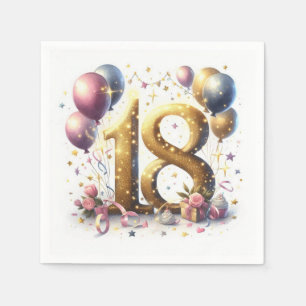 18. Geburtstag Serviette