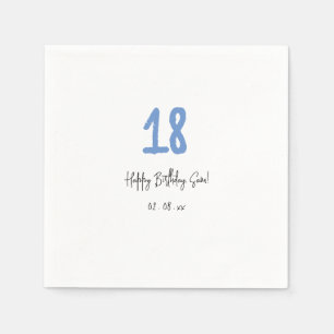 18. Geburtstag Serviette