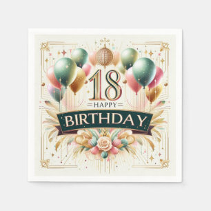 18. Geburtstag Serviette