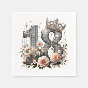 18. Geburtstag Serviette
