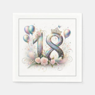 18. Geburtstag Serviette