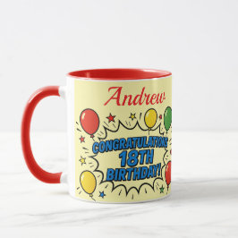 18. Geburtstag Tasse