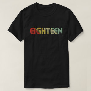 18. Geburtstag Vintage achtzehn T-Shirt