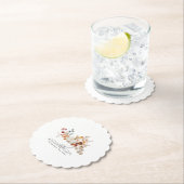 18. Geburtstag Weißpumpenfallen Blume Custom Untersetzer (Vor Ort)