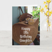 **18. GEBURTSTAG** WÜNSCHT "SCHÖNE DAUGHTER" KARTE (Gelbe Blume)