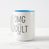 18. Geburtstag Zweifarbige Tasse (Vorderseite Links)