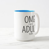 18. Geburtstag Zweifarbige Tasse (VorderseiteRechts)