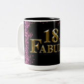 18. Geburtstag Zweifarbige Tasse (Vorderseite Links)