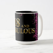 18. Geburtstag Zweifarbige Tasse (VorderseiteRechts)