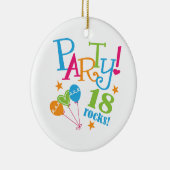 18. Geburtstags-Geschenk-Ideen Keramikornament (Rechts)