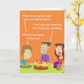 18. Geburtstags-Geschenk-Karte Karte (Gelbe Blume)