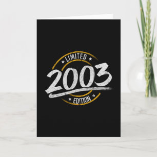 18. Geburtstags Limited Edition 2003 Karte