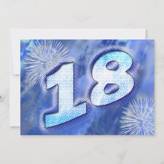 18. Geburtstags-Party Einladung (Vorderseite)