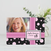 18. Geburtstags-Party Einladung (Stehend Vorderseite)