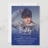 18. Geburtstagseinladung Geburtstagsessen Foto Män Einladung (Vorderseite)