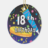 18. Geburtstagsfavors Keramikornament (Links)