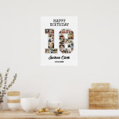 18. Geburtstagsfeier 18. FotoCollage Poster (Küche)