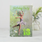 18. Geburtstagsfeier Einladung (Stehend Vorderseite)