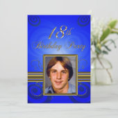 18. Geburtstagsfeier Einladung (Stehend Vorderseite)