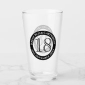 18. Geburtstagsfeier Glas (Vorderseite)