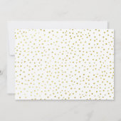 18. Geburtstagsfeier mit Foto - Goldene Rosa Blüte Einladung (Rückseite)