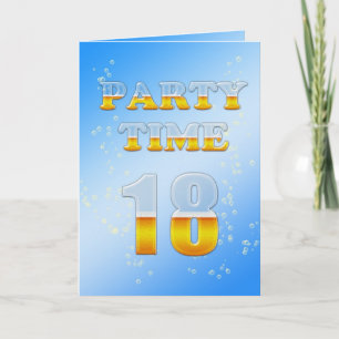 18. Geburtstagsfeier mit viel Bier Einladung