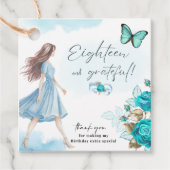 18. Geburtstagsgeschenktag Geschenkanhänger (Vorderseite)