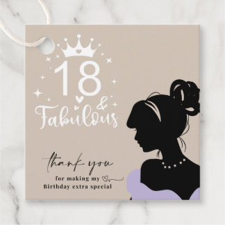 18. Geburtstagsgeschenktag Geschenkanhänger
