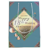 18. Geburtstagsgeschenktasche Mittlere Geschenktüte (Rückseite)