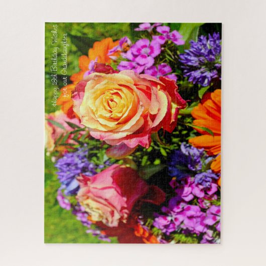 18. Geburtstagsgrandtochter. Puzzle (Vertikal)