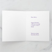 18. Geburtstagskarte Großhirn Lila Karte (Innenseite)