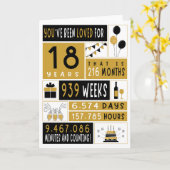 18. Geburtstagskarte Karte (Gelbe Blume)