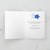 18. Geburtstagskarte mit abstrakten Plätzen. Karte (Innenseite)