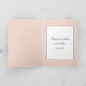 18. Geburtstagskind auf Swing mit Mond Karte (Innenseite)