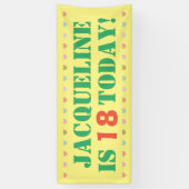 18. Geburtstagskündigung Banner (Vertikal)