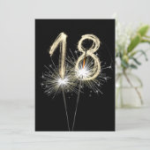 18. Geburtstagsparty Einladung (Stehend Vorderseite)