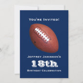 18. Geburtstagsparty Einladung, Fußball Einladung (Vorderseite)