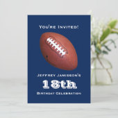 18. Geburtstagsparty Einladung, Fußball Einladung (Stehend Vorderseite)