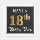 18. Geburtstagsparty - Extravagantes Drehbuch, Imi Serviette (Vorderseite)